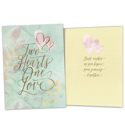 Two Hearts Wedding Card