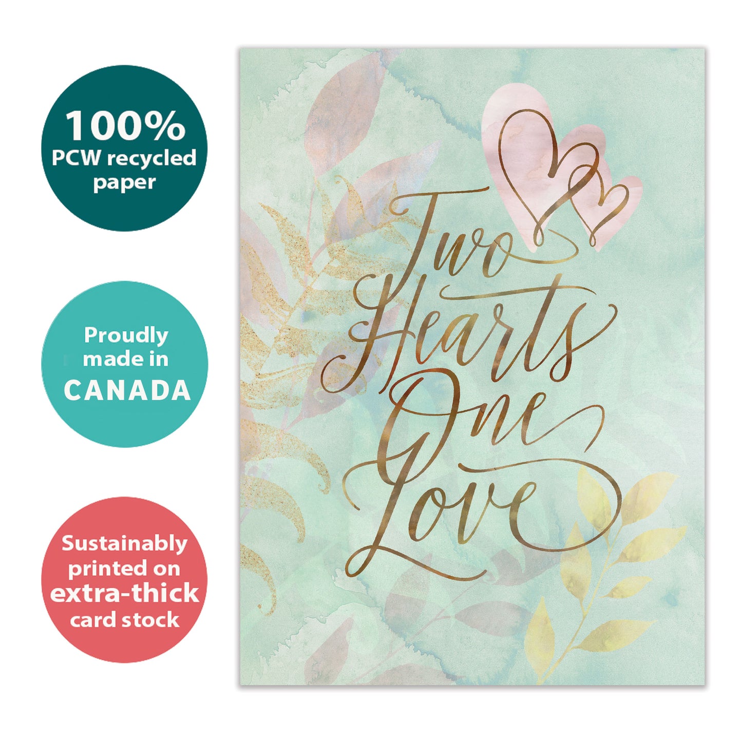 Two Hearts Wedding Card
