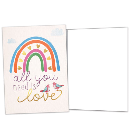 Love Rainbow Love Card