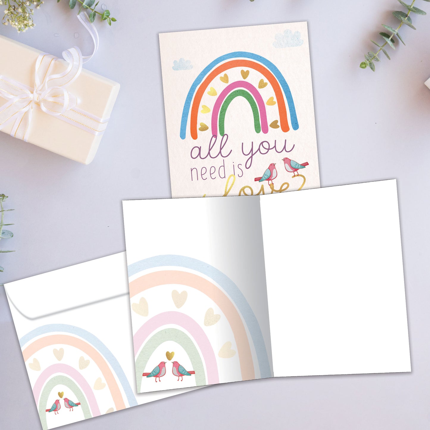 Love Rainbow Love Card