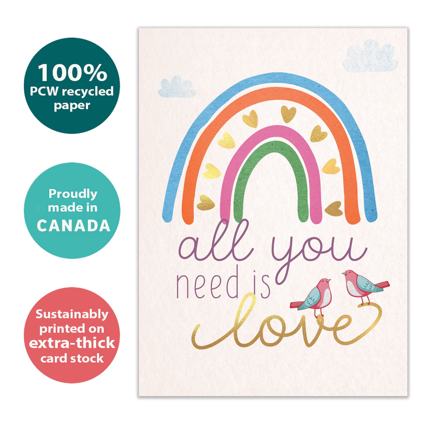 Love Rainbow Love Card