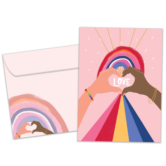 Heart Rainbow Love Card