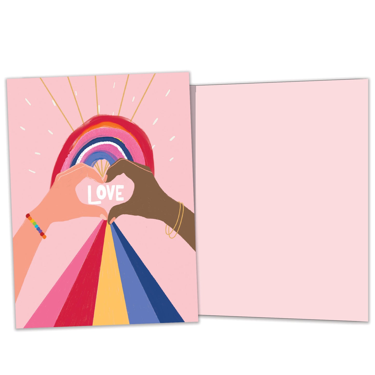 Heart Rainbow Love Card