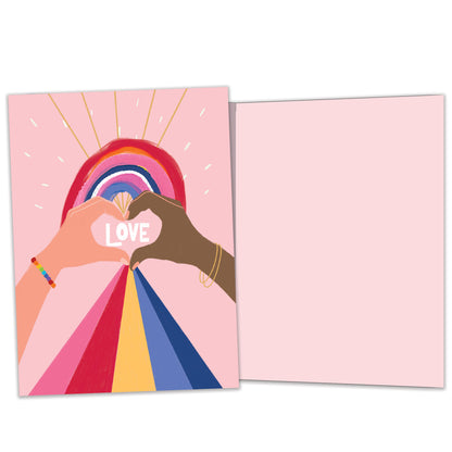 Heart Rainbow Love Card