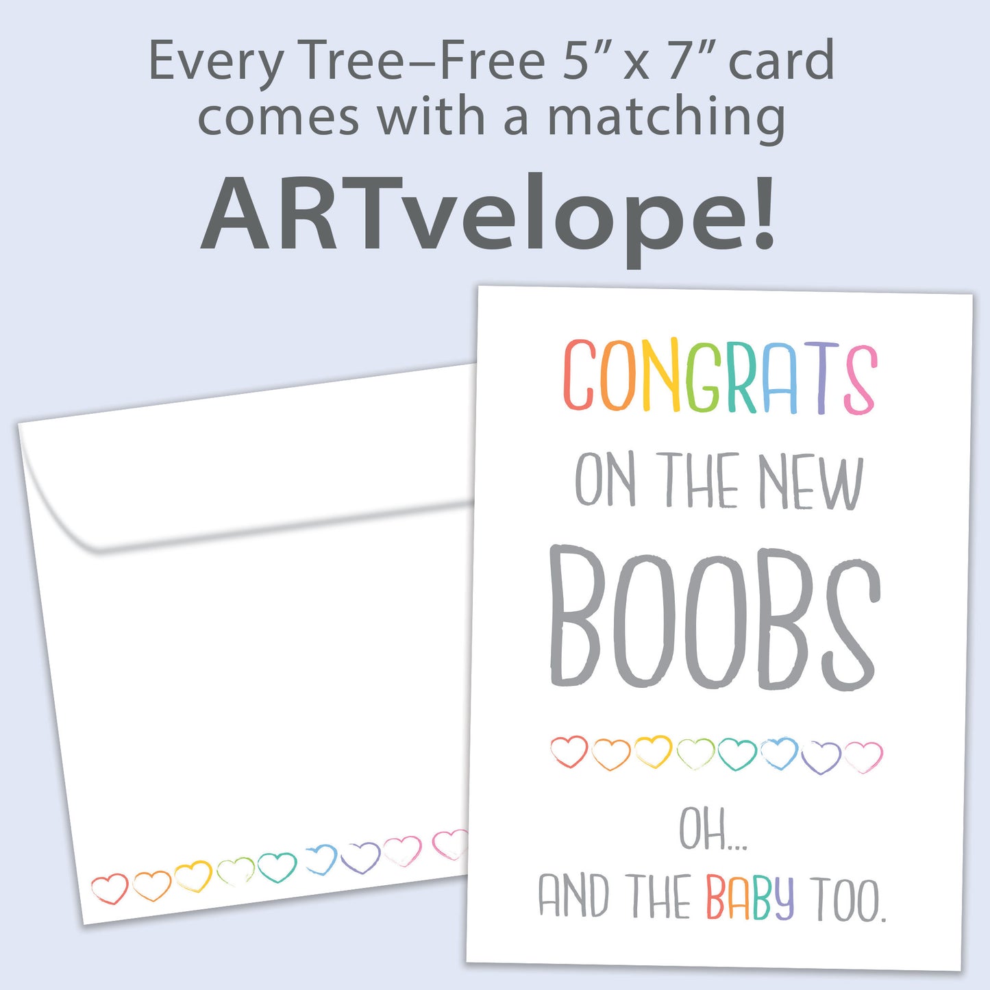 New Boobs New Baby Card