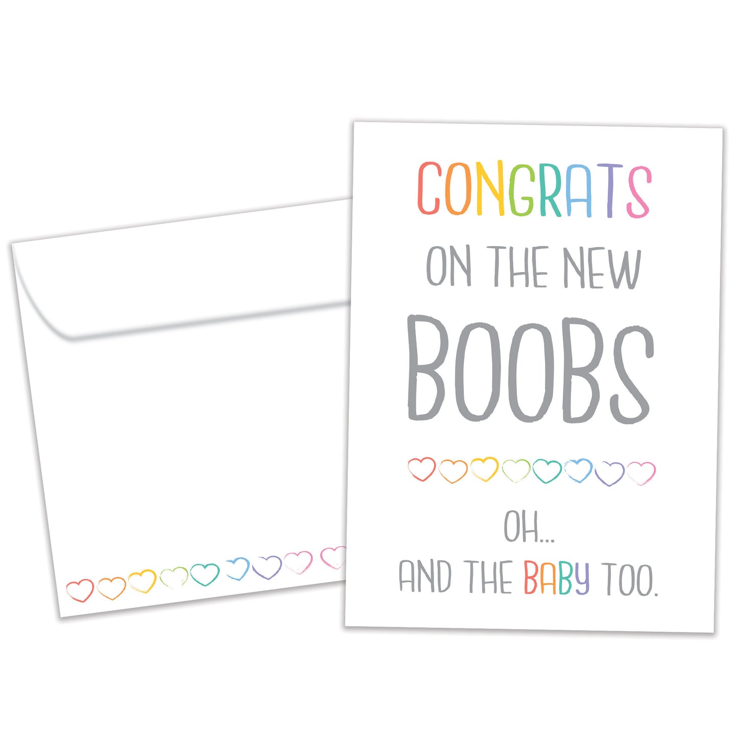 New Boobs New Baby Card
