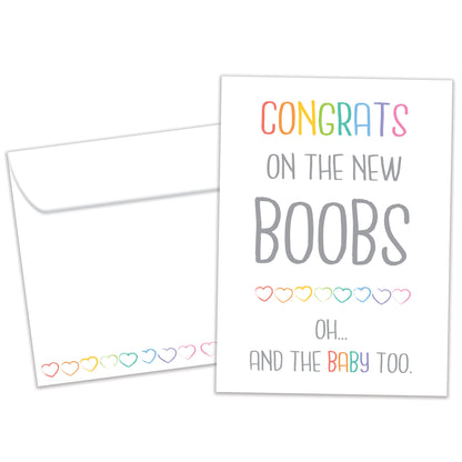 New Boobs New Baby Card