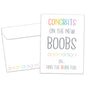 New Boobs New Baby Card