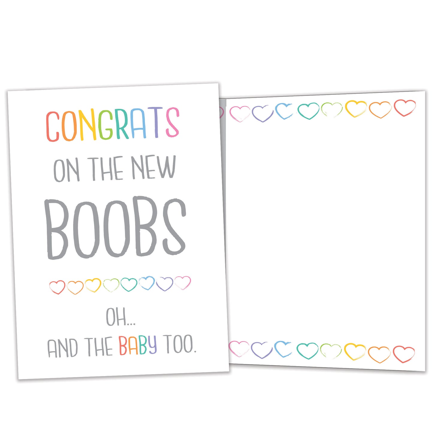 New Boobs New Baby Card