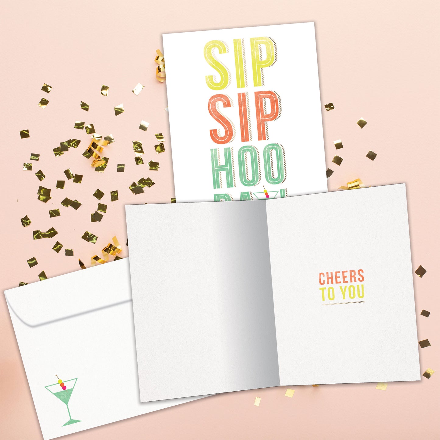 Sip Sip Hooray Congratulations Card
