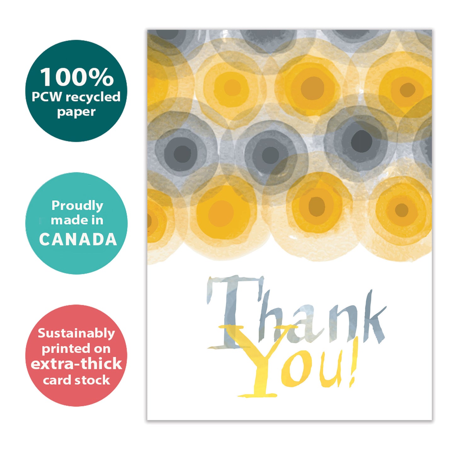 Watercolor Thanks Thank You Card