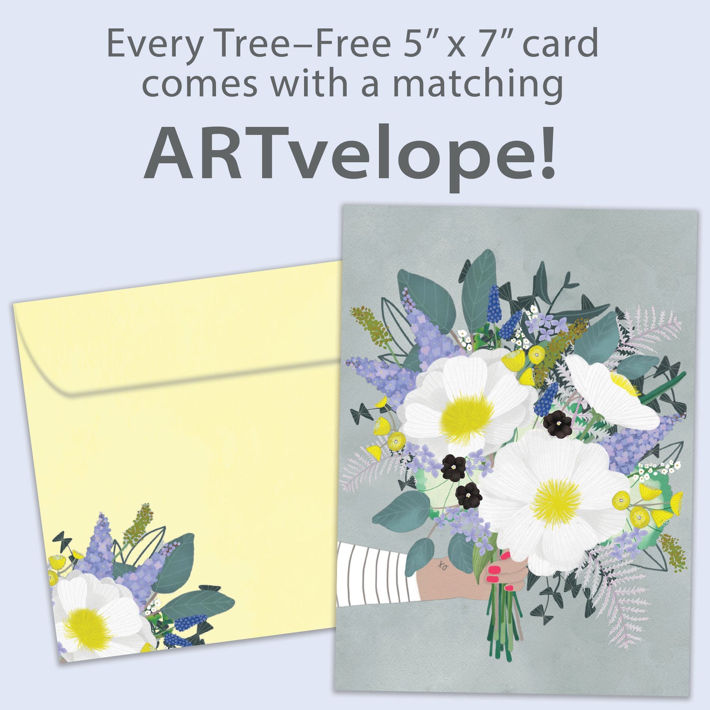 Floral Bouquet Thank You Card