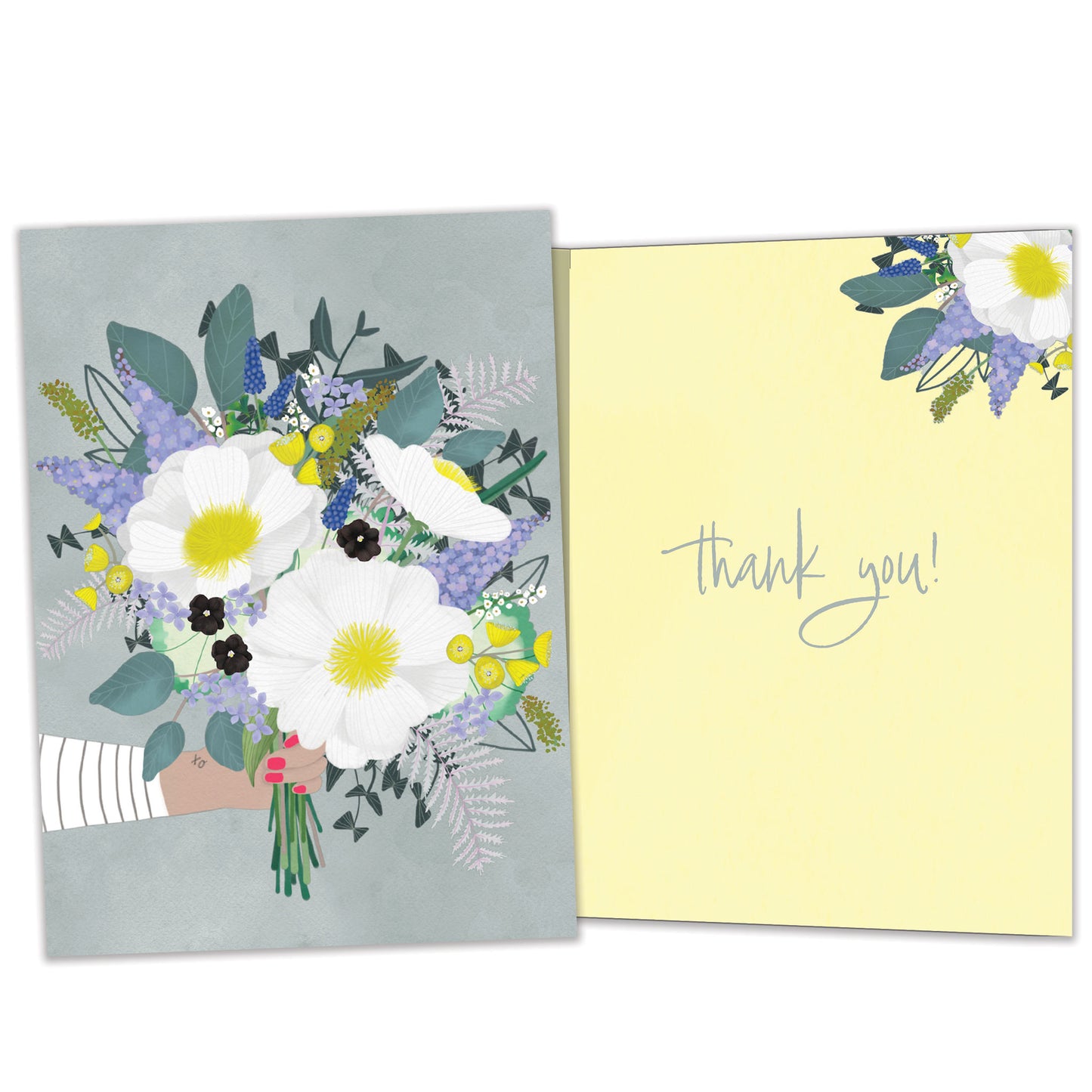 Floral Bouquet Thank You Card
