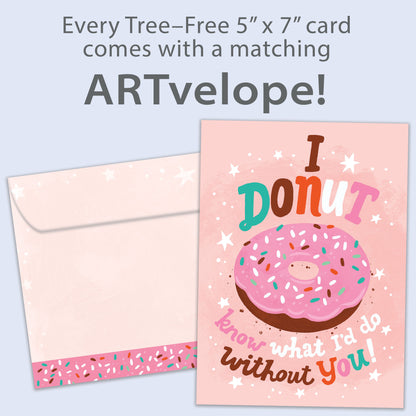 Frosted Donut Thank You Card