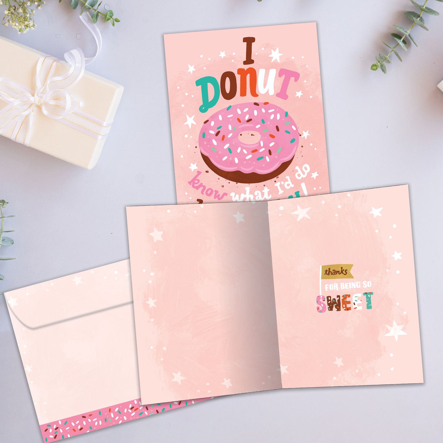 Frosted Donut Thank You Card