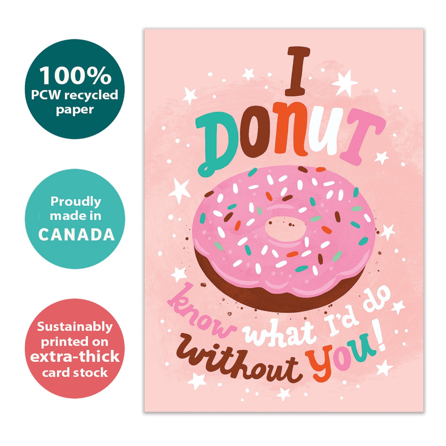 Frosted Donut Thank You Card
