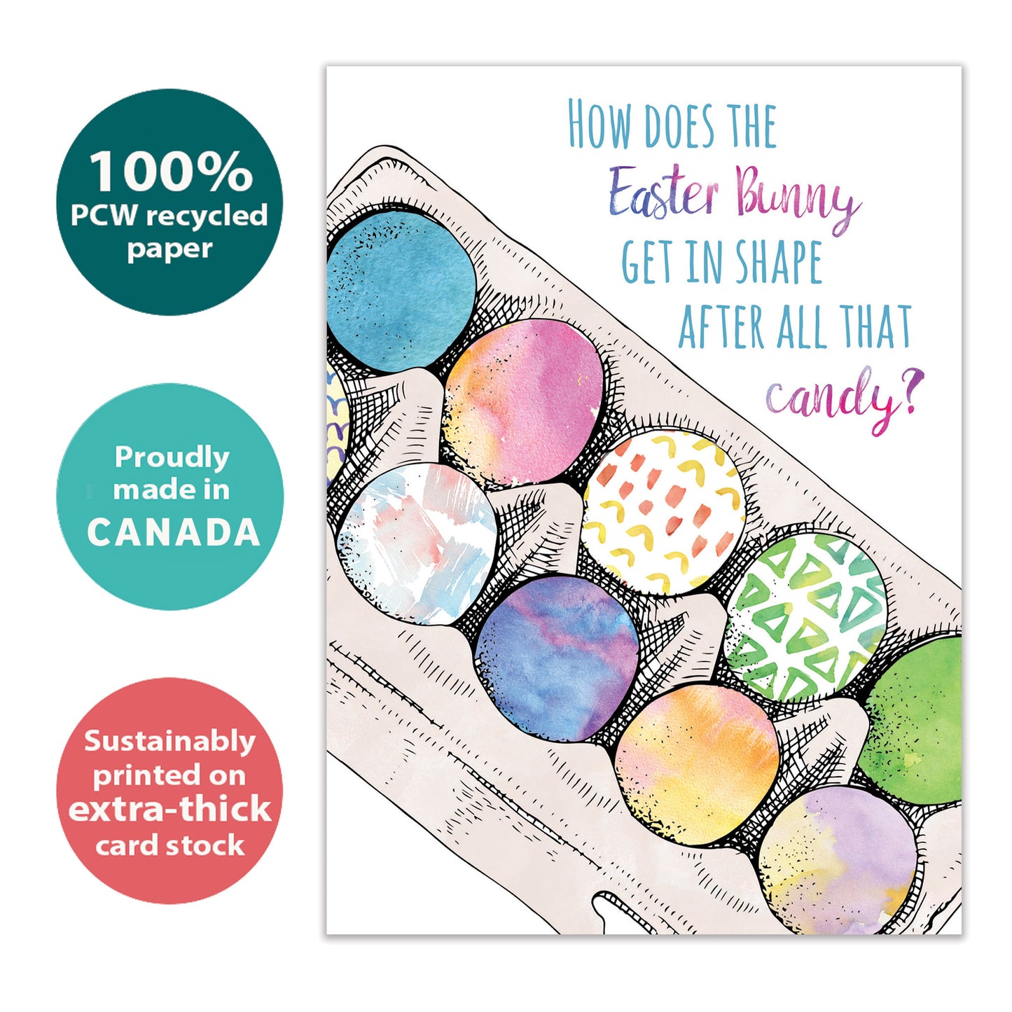 Bunny Diet Easter Card