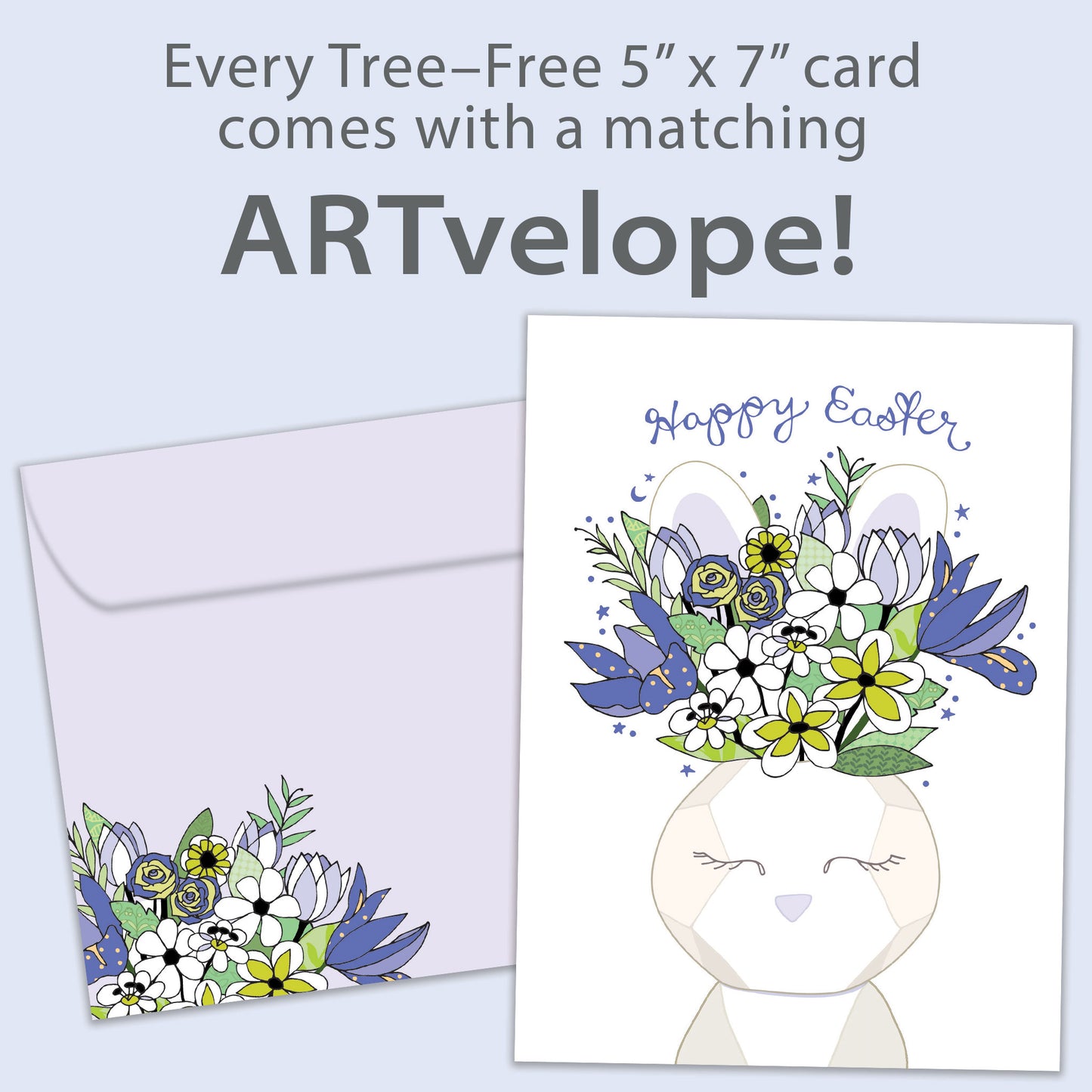 Bunny Bouquet Easter Card