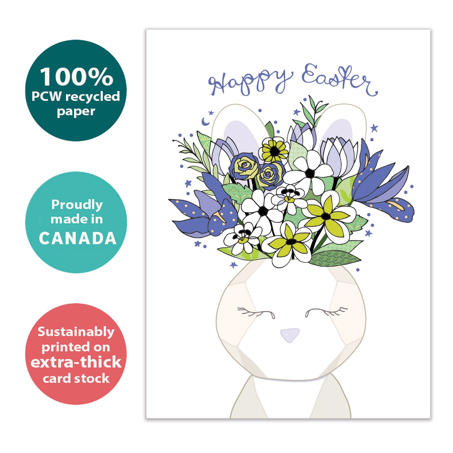 Bunny Bouquet Easter Card