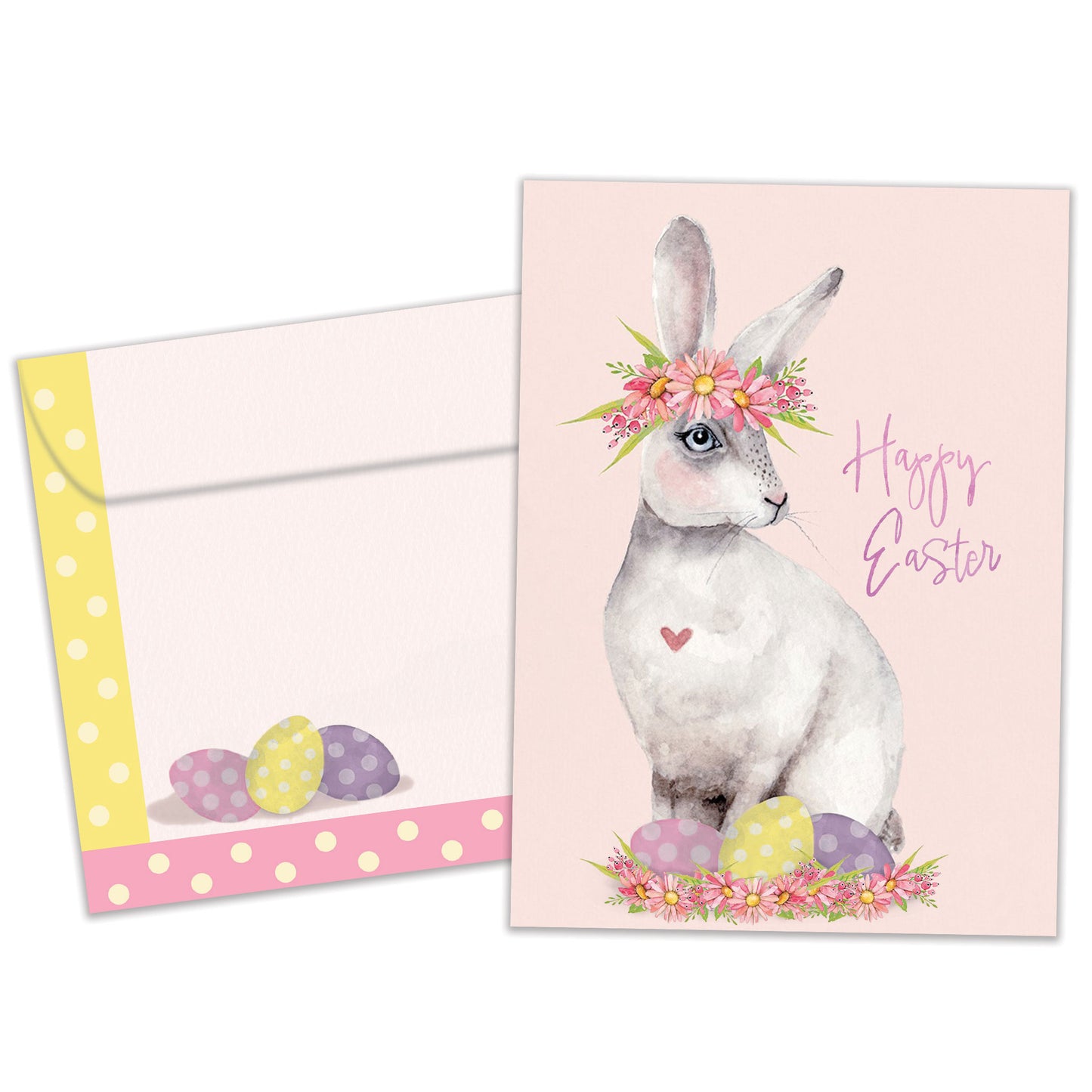 Pretty Hoppy Bunny Easter Card