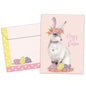Pretty Hoppy Bunny Easter Card