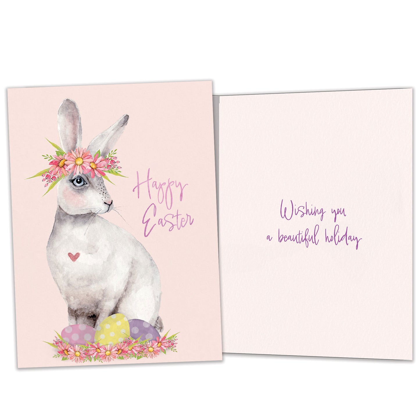 Pretty Hoppy Bunny Easter Card