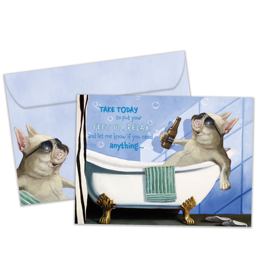 Feet Up and Relax Father's Day Card