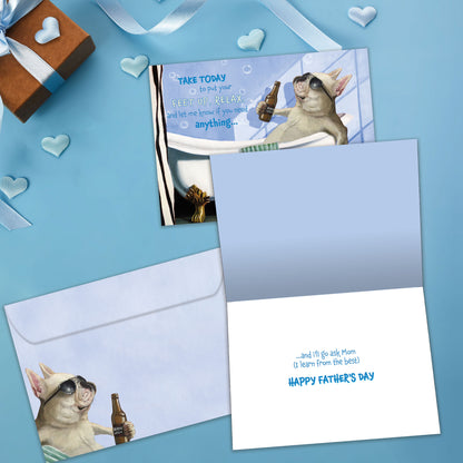 Feet Up and Relax Father's Day Card