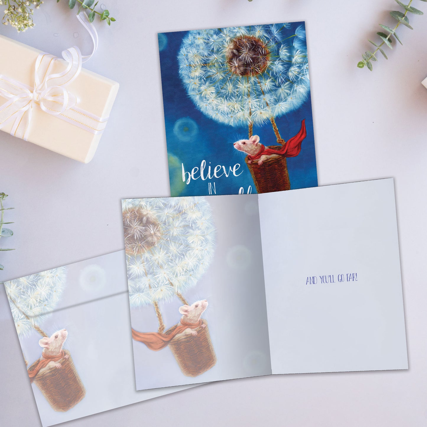 Believe Mouse Encouragement Card