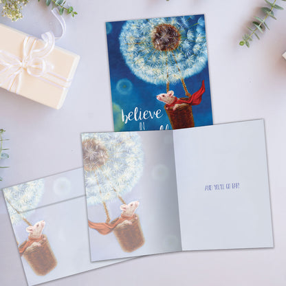 Believe Mouse Encouragement Card