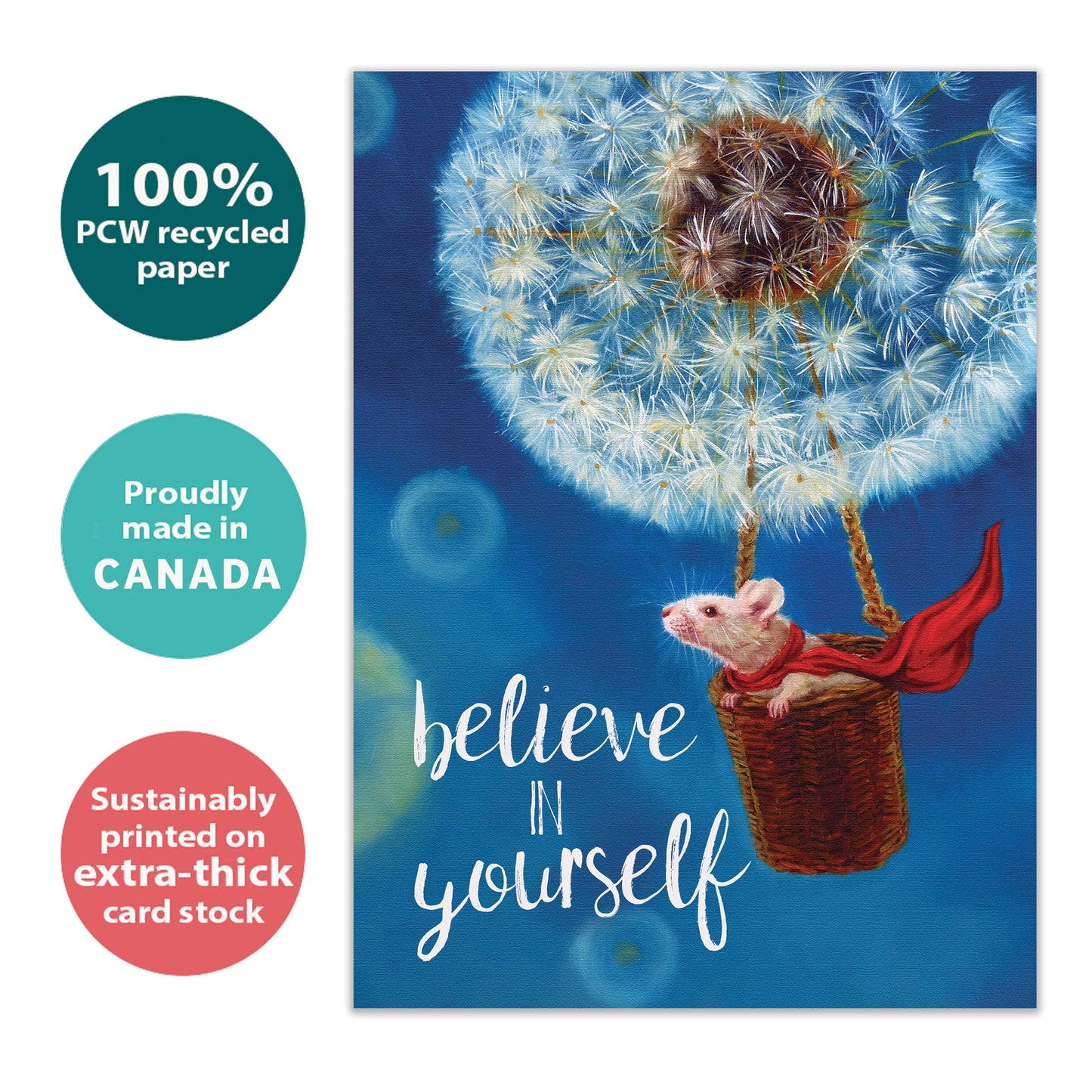Believe Mouse Encouragement Card