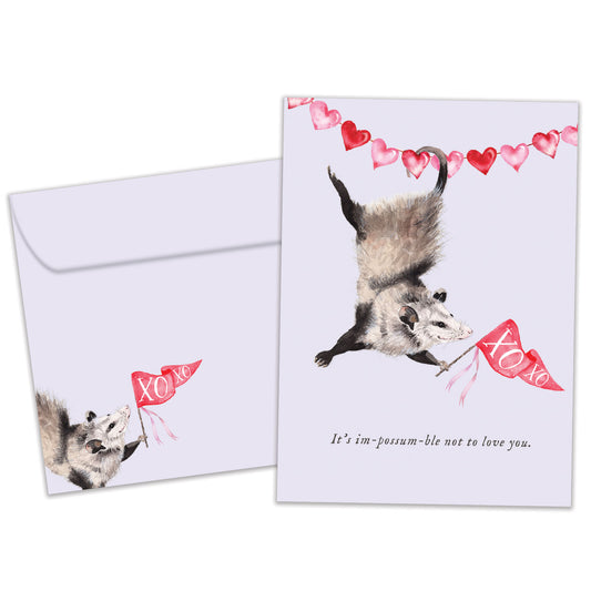 Possum Love Valentine’s Day Card