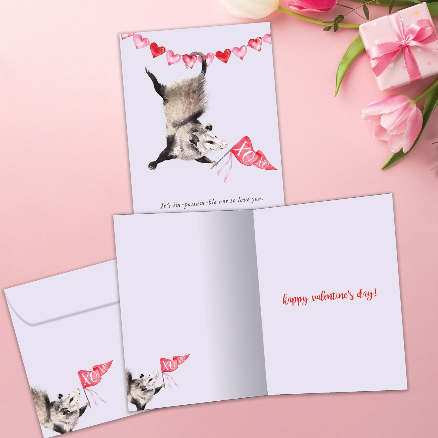 Possum Love Valentine’s Day Card