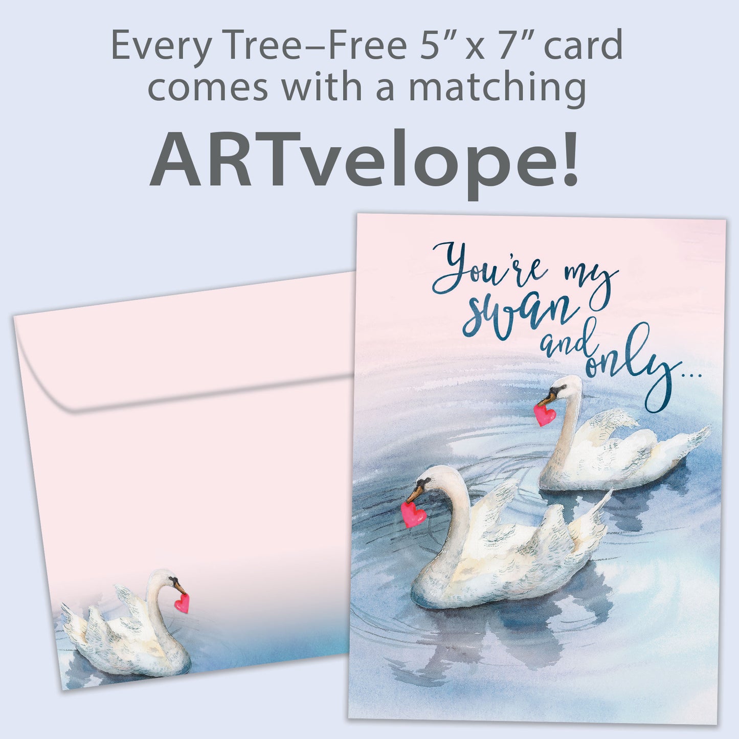 Swan And Only Valentine’s Day Card
