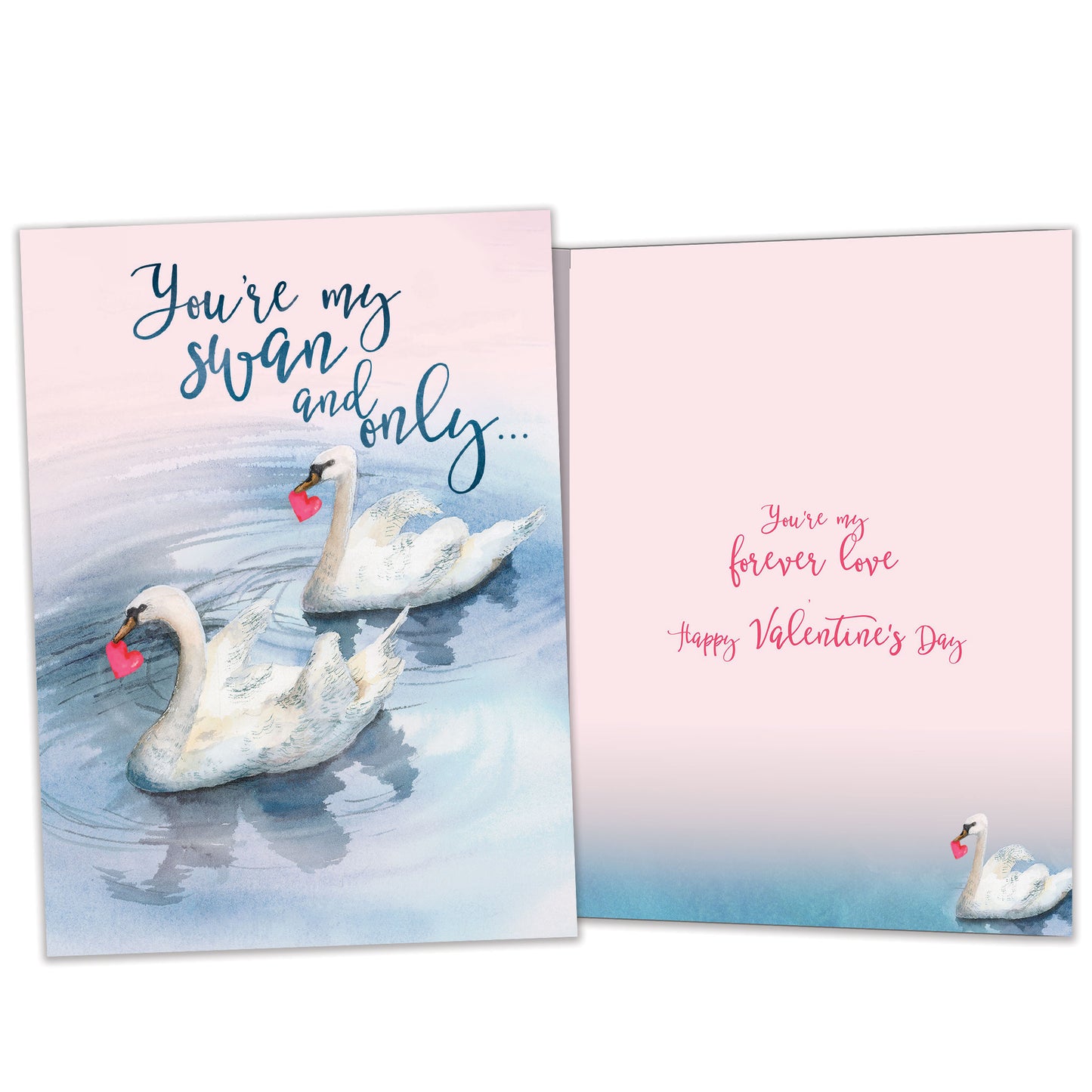 Swan And Only Valentine’s Day Card