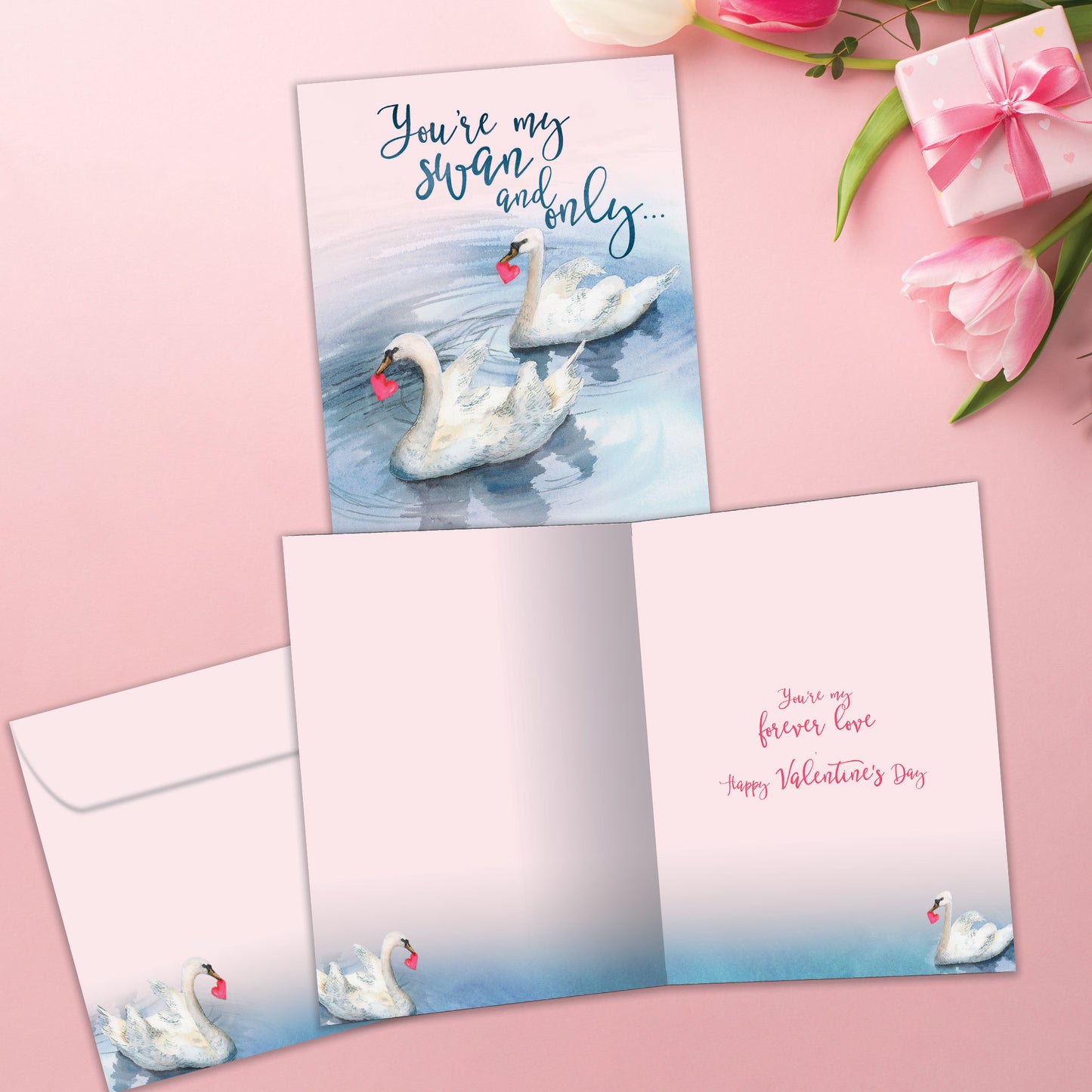 Swan And Only Valentine’s Day Card