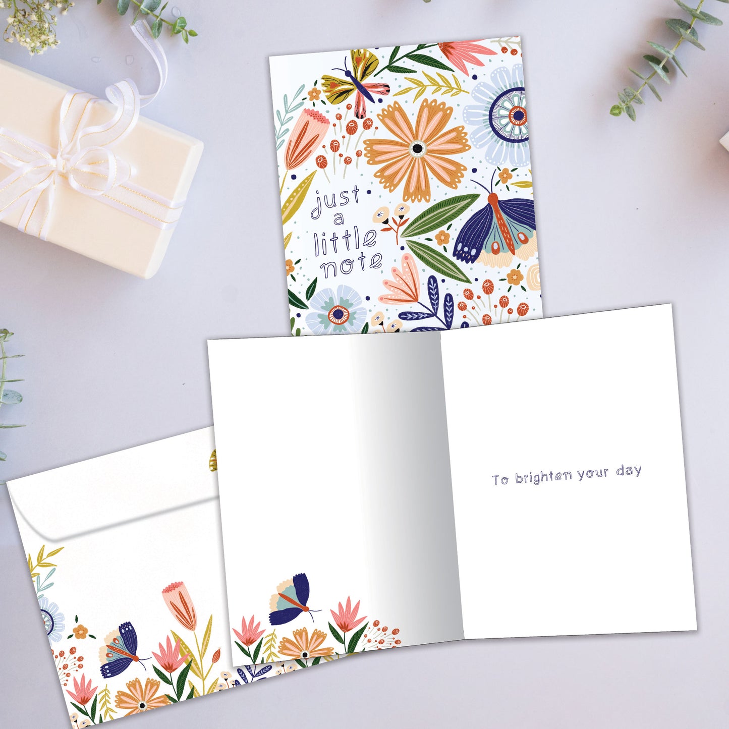 Bright Little Note Thinking of You Card