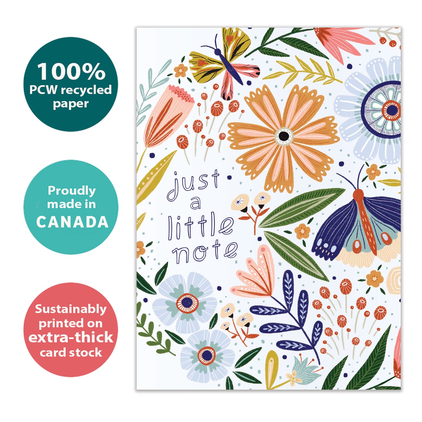 Bright Little Note Thinking of You Card