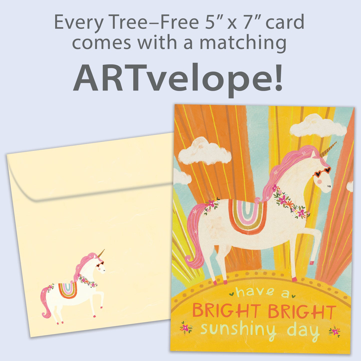 Bright Day Unicorn Thinking of You Card