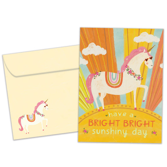 Bright Day Unicorn Thinking of You Card