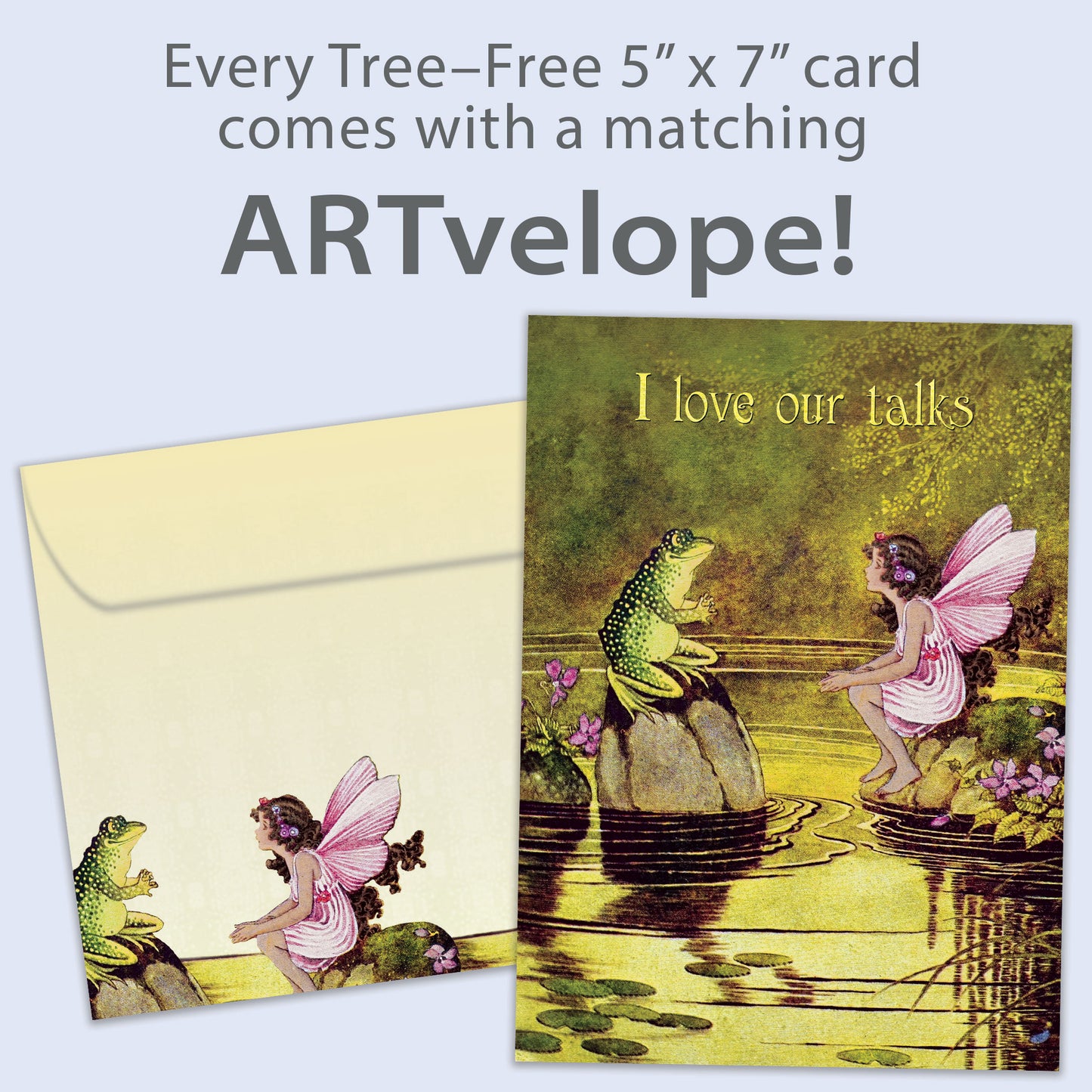 Fairy and Frog Friendship Card
