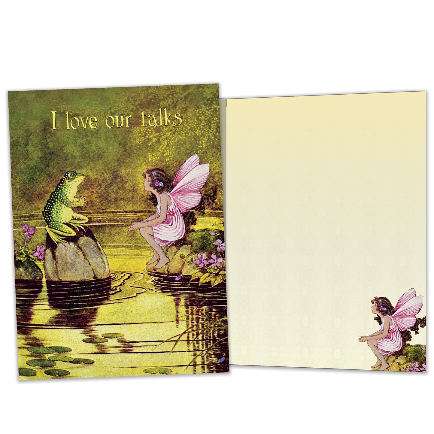 Fairy and Frog Friendship Card