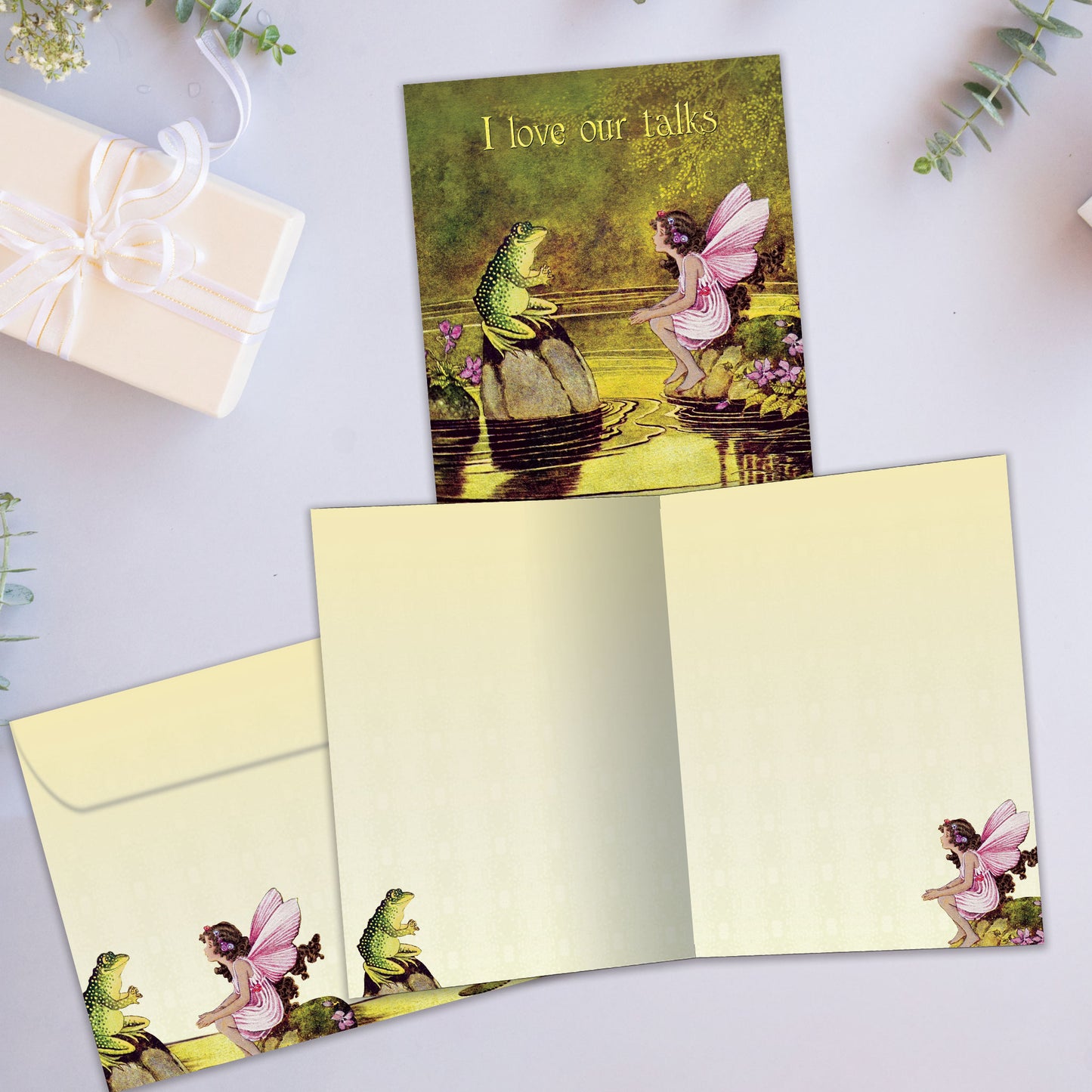 Fairy and Frog Friendship Card