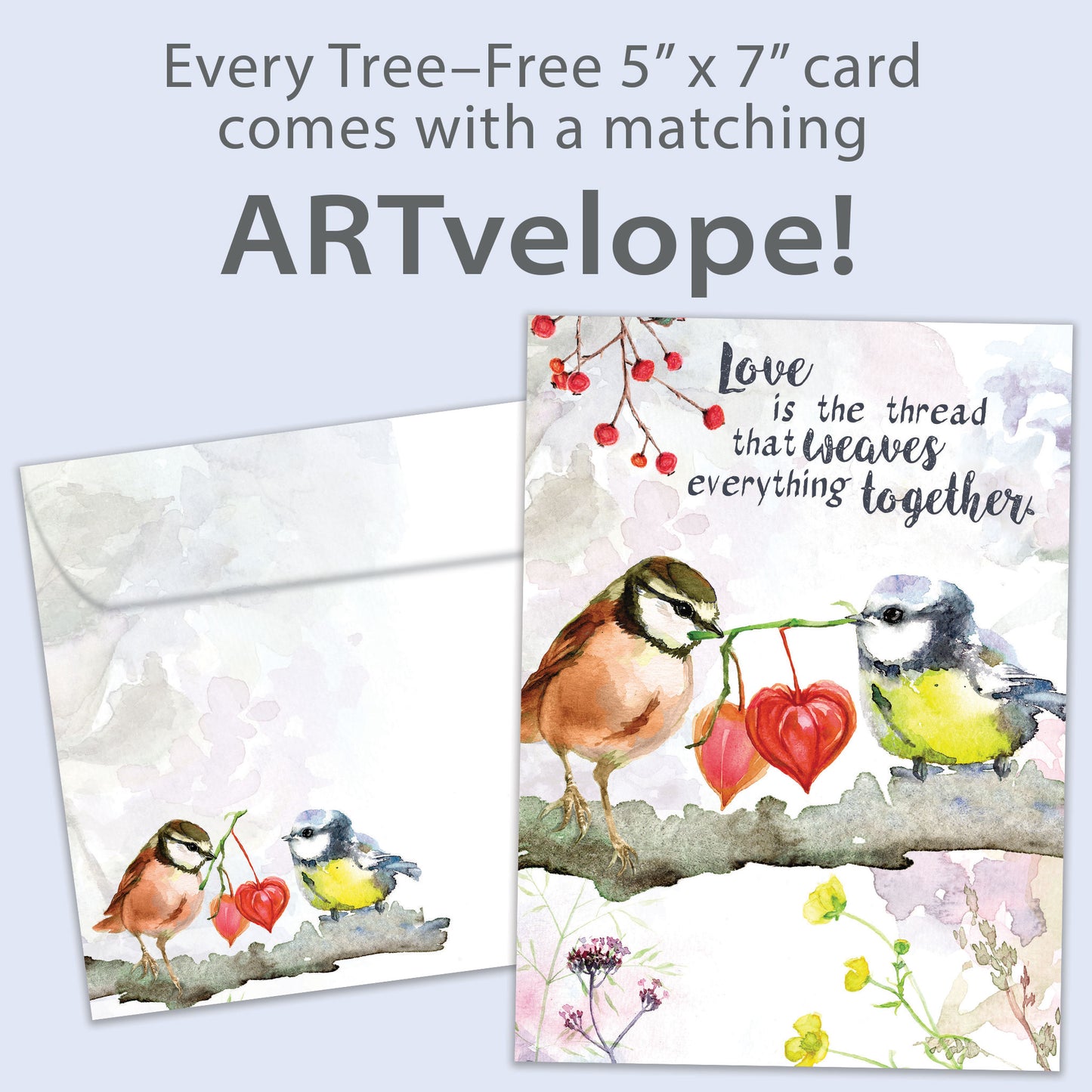 Threads of Love Wedding Card