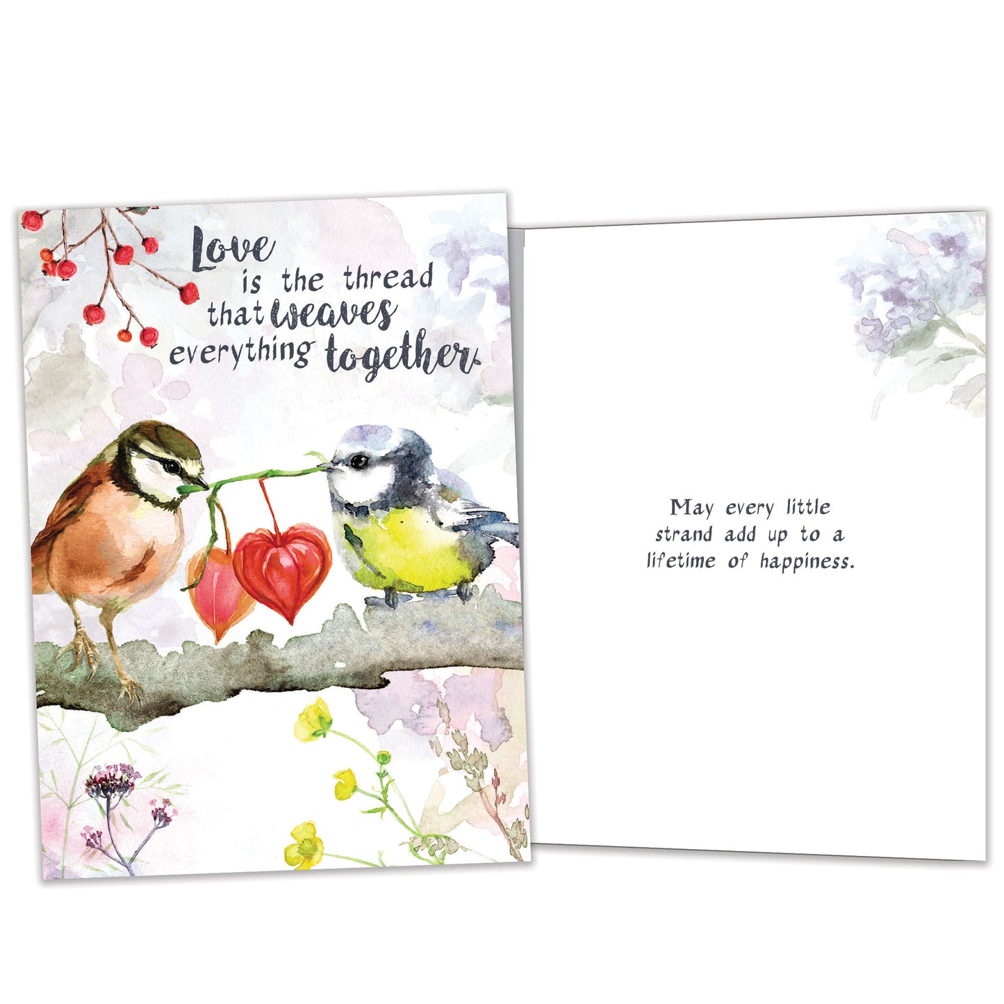 Threads of Love Wedding Card