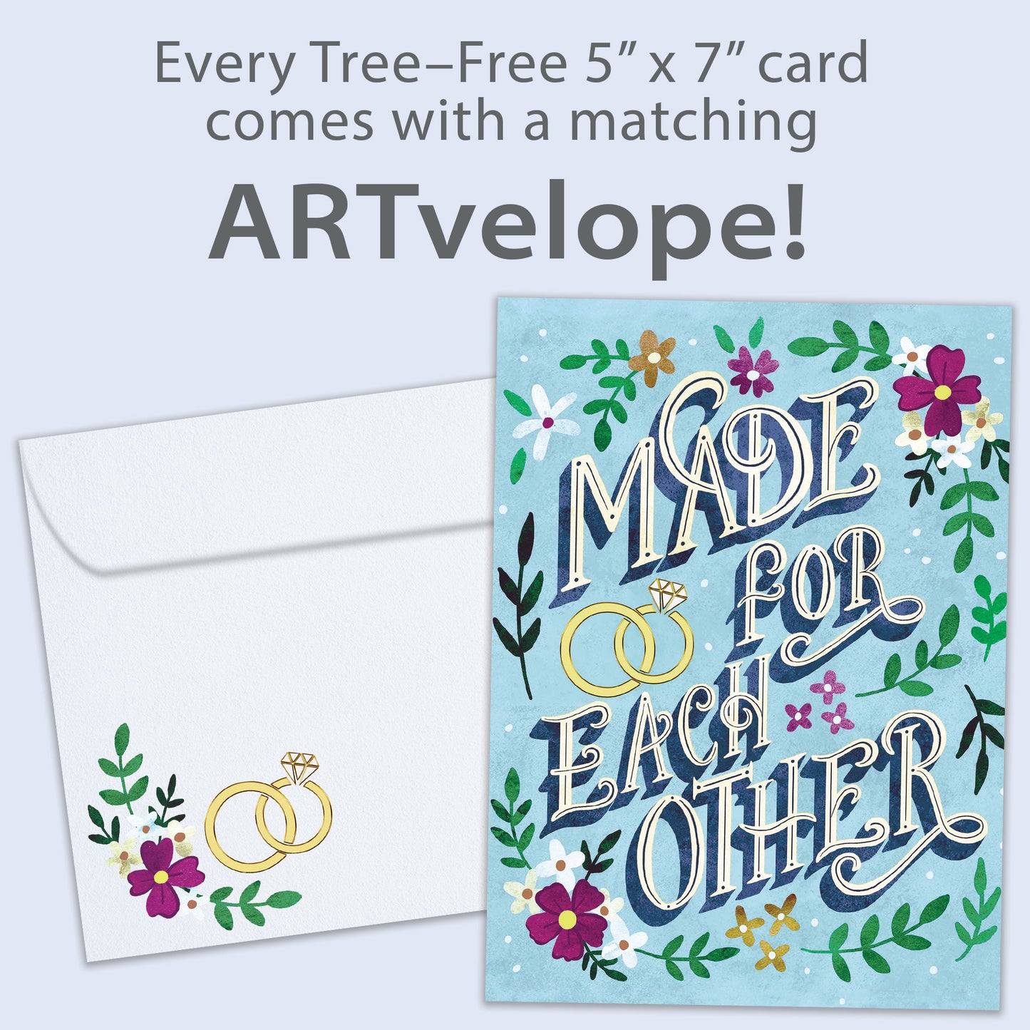 Made For Each Other Wedding Card