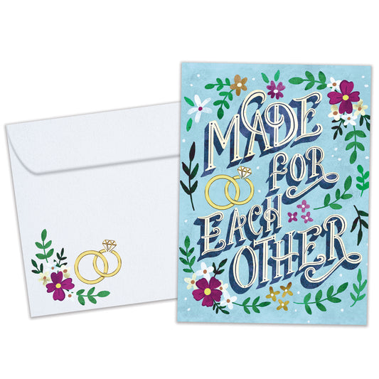 Made For Each Other Wedding Card
