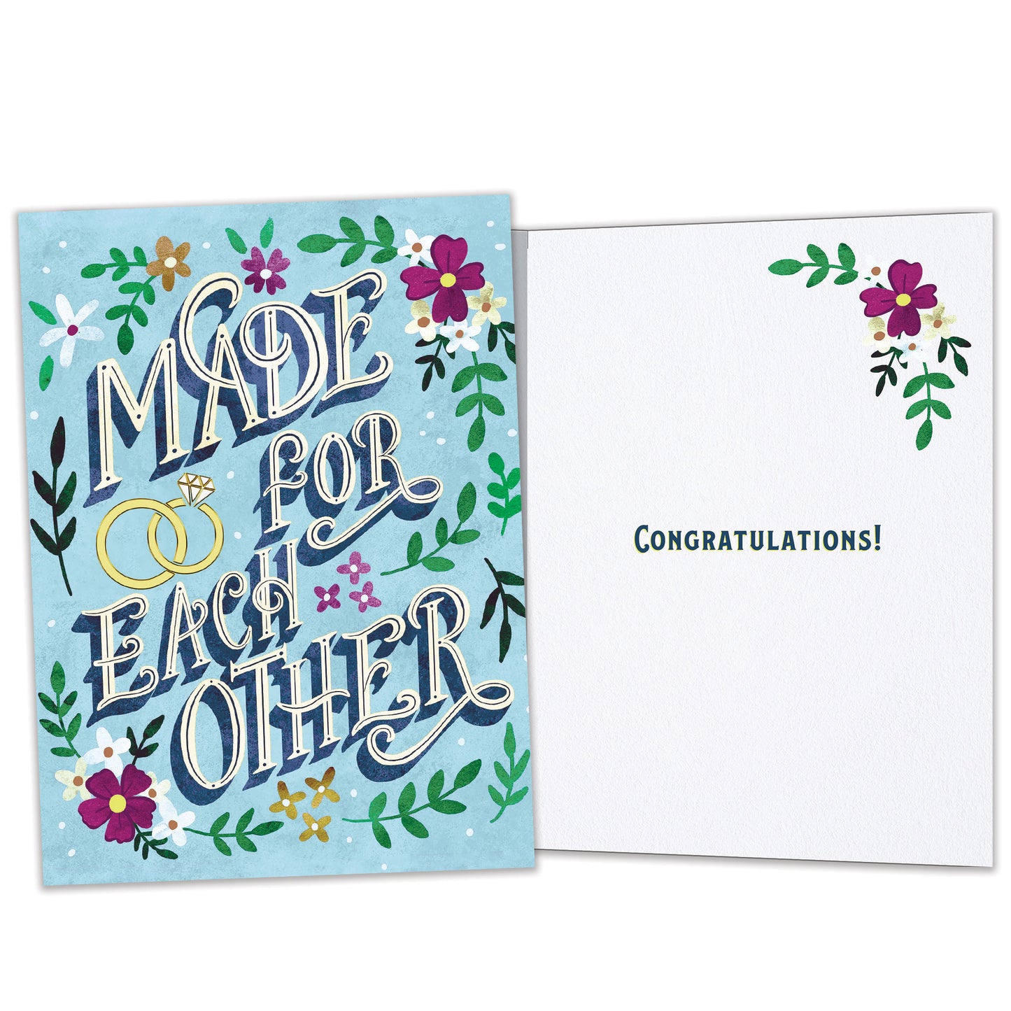 Made For Each Other Wedding Card