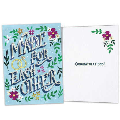 Made For Each Other Wedding Card