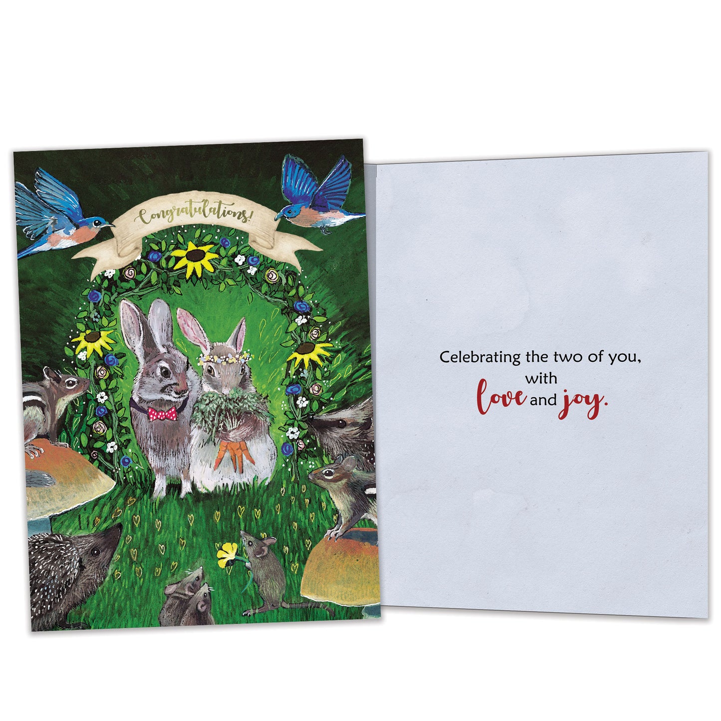 Forest Friends Wedding Card